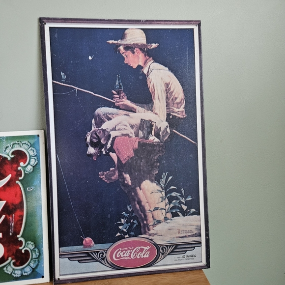 Two Coca-Cola Vintage Style Metal Signs, Antique - Picture 3 of 16